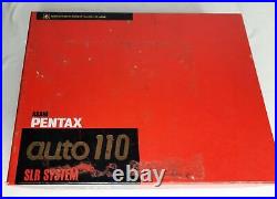 Vintage Asahi Pentax Auto 110 Camera Flash Lenses Winder Filters Caps