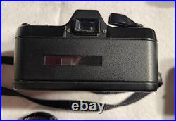 Vintage Asahi Pentax Auto 110 Camera System Flash, Winder, lenses, leather Case