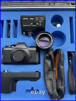 Vintage Asahi Pentax Auto 110 Camera System with Flash, Winder & Case