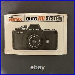Vintage Asahi Pentax Auto 110 SLR Film Camera System with Lenses, Flash, Case