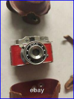 Vintage CMC Mini Spy Camera Rare Red Japan 1950