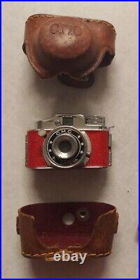 Vintage CMC Mini Spy Camera Rare Red Japan 1950