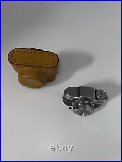 Vintage CRYSTAR CAMERA Mini Spy Camera with Original Leather Case 1960s