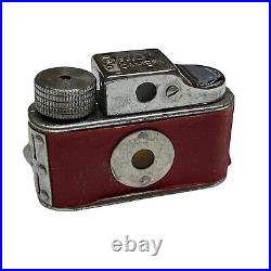 Vintage C. M. C. Red Tougodo Hit Type Vintage mini Camera withLeather case