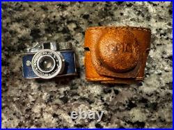 Vintage C. M. C Subminiature Spy Camera 1950's Leather Case