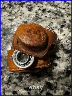 Vintage C. M. C Subminiature Spy Camera 1950's Leather Case