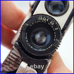 Vintage C. P. Goerz Minicord Subminiature 16mm Film TLR Camera Helgor 2.5cm F2