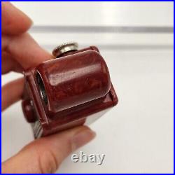 Vintage Coronet Midget Subminiature 16mm Red Bakelite Camera Birmingham Co