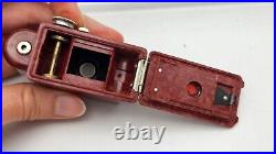 Vintage Coronet Midget Subminiature 16mm Red Bakelite Camera Birmingham Co