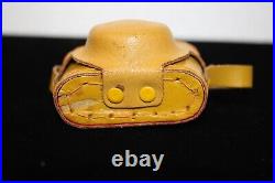Vintage Crystar Mini Spy Camera Made in Japan withYellow Leather Case Miniature