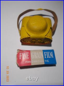 Vintage Crystar Miniature Camera with 5 Rolls Unused Aro-Film 14mmx14mm 10 Exp