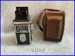 Vintage GEMFLEX Showa Opt. Works Twin Lens Subminiature Camera with Case No. 1032