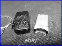 Vintage Germany Minox C spy camera & ME-2 Flash with Leather Cases Lot Untested