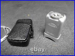Vintage Germany Minox C spy camera & ME-2 Flash with Leather Cases Lot Untested