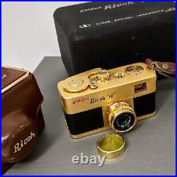 Vintage Golden RICOH 16 Subminiature Film Camera Estate Find