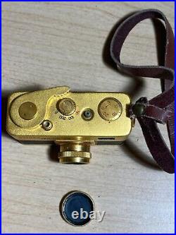 Vintage Golden Ricoh 16mm Subminiature Spy Film Camera