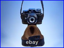 Vintage HAMCO mini jap camera with leather case
