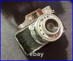 Vintage HIT Miniature Camera with Leather Case & original Box + Toy Alaska