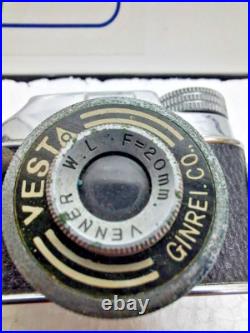 Vintage Japanese subminiature Camera Vesta Ginrei VENNER W. L F=20mm Vintage Japanese subminiature Camera Vesta Ginrei VENNER W. L F=20mm