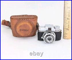 Vintage KSK Corona Subminiature Sub Mini Spy Camera Leather Case Rare