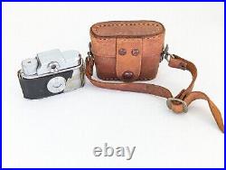 Vintage KSK Corona Subminiature Sub Mini Spy Camera Leather Case Rare