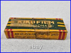 Vintage Kiku Film Panchromatic Box 5 Rolls 10 Exposures Each 14mm Japan Tiny Spy