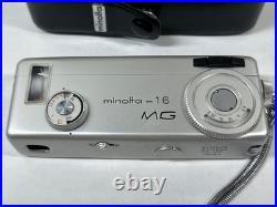 Vintage LOT Minolta 16 MG Camera -Filters, Flash, Baby BC- III Flash Many Access
