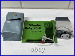 Vintage LOT Minolta 16 MG Camera -Filters, Flash, Baby BC- III Flash Many Access