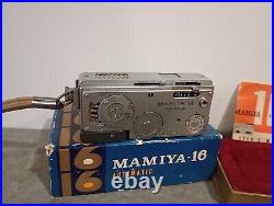 Vintage MAMIYA 16 Automatic Subminiature Camera In Original Box