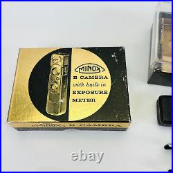 Vintage MINOX B Camera Flash Cases Manuals & Box