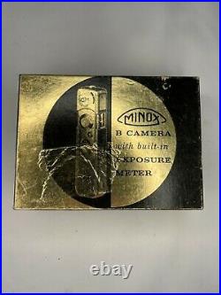 Vintage MINOX B Camera Made In Germany with Built In Exposure Meter UNTESTED