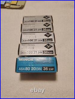 Vintage MINOX B Mini Spy Camera, 5 Films, Manual, Leather Pouch, Germany