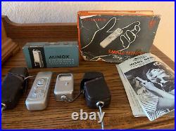 Vintage MINOX B Mini Spy Camera, manual, leather case and one original box