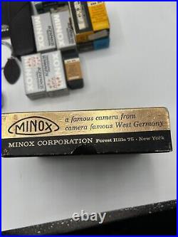 Vintage MINOX B Miniature Spy Camera With Chain Case Manual Film++++