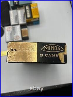 Vintage MINOX B Miniature Spy Camera With Chain Case Manual Film++++