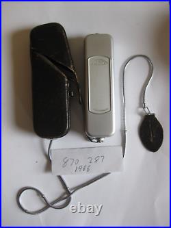 Vintage MINOX B Miniature Spy Camera with Chain, Case, 1966