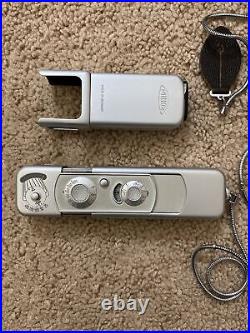 Vintage MINOX B Miniature Spy Camera with Chain, Flashgun & Leather cases