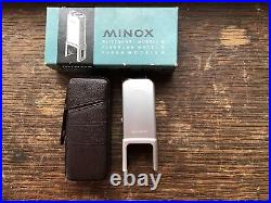 Vintage MINOX B Miniature Spy Film Camera Bundle, Excellent Working Condition