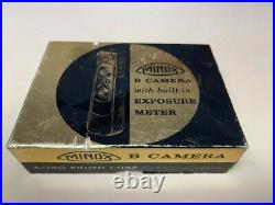 Vintage MINOX B Spy Camera Made In Germany with built in exposure meter
