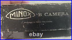 Vintage MINOX B Spy Camera in Original Box Case, Manual West Germany