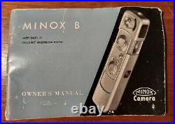 Vintage MINOX-B Subminiature spy camera in case