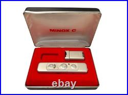 Vintage MINOX C Spy Camera Hard Leather Case GERMANY Vintage MINOX C Spy Camera Hard Leather Case GERMANY