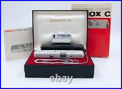 Vintage MINOX C Spy Camera with Case, Film, Chain, Manual & Original Box Ex Cond