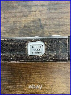 Vintage MINOX C Spy Camera with Case, Flash, Case