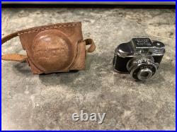 Vintage MYCRO SANWA Miniature Camera With Leather Case