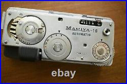 Vintage Mamiya-16 Automatic Subminiature 16mm Film Spy Camera withCase