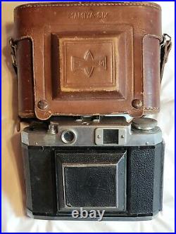 Vintage Mamiya 6 fold out Camera Made In Occupied Japan With Leather Case