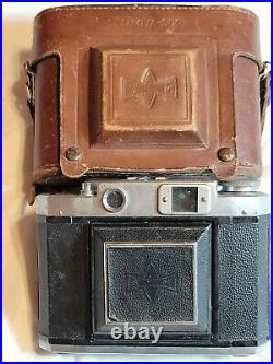 Vintage Mamiya 6 fold out Camera Made In Occupied Japan With Leather Case