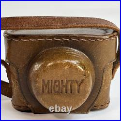Vintage Mighty Toko P. M. Miniature Film Spy Camera with Case Made In Japan NICE