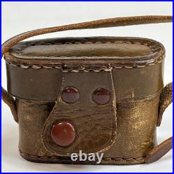 Vintage Mighty Toko P. M. Miniature Film Spy Camera with Case Made In Japan NICE